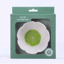 kids unbreakable serving bowl lotus leaf shaped