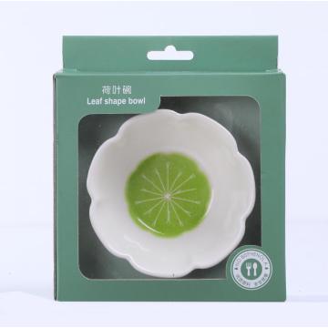 kids unbreakable serving bowl lotus leaf shaped