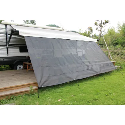RV Awning Sun Shade: Caravan Awning Parts and RV Black Mesh Screen Sunshade