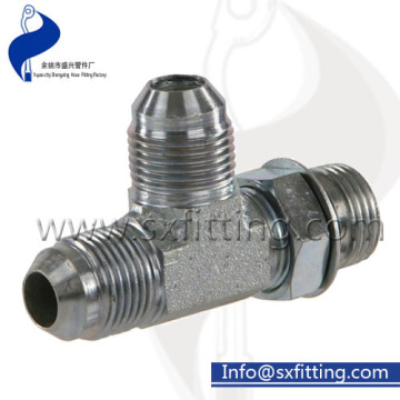 Hydraulic Fittings BSPP Male ORB Run Tee