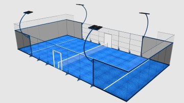 Enlio Hot-selling Padel Glass Lawn Court Cost