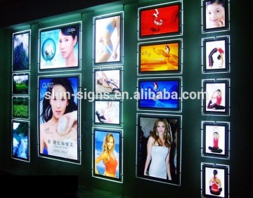 Acrylic crystall led light box displays