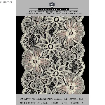 jacquard lace for sportswear, wedding gown prom clothes and swimwear