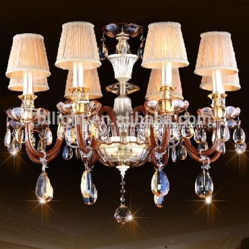 Factory wholesale modern crystal cognac church chandelier