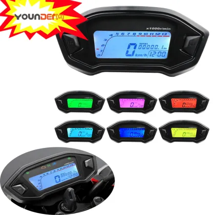 YD-MO05B Motorcycle LCD Digital Speedometer Odometer