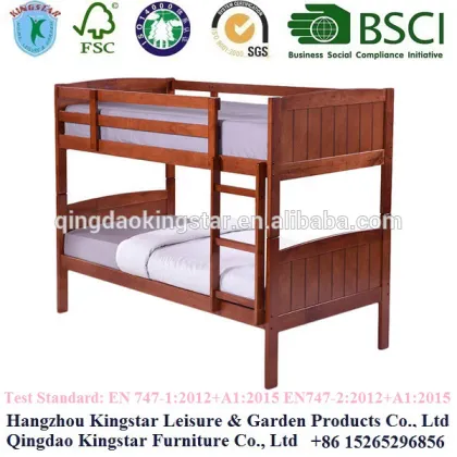 wood children bunk bed