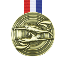 Aangepaste creatieve metalen zwemthema medaille