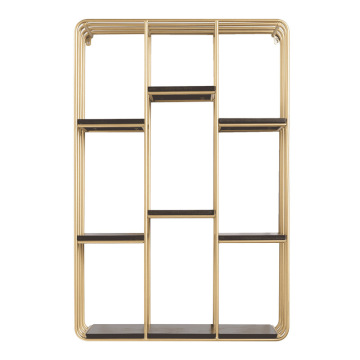 modern living room shelving gold wrought iron bookshelf