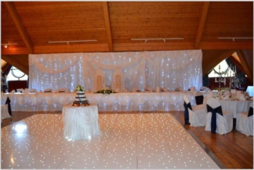 Wedding decoration White LED Starlit Backdrop Curtain