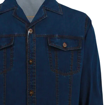 Man's Fashion Long Summer Denim Jacket