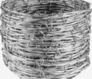 Double strand galvanized barbed wire