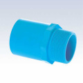 UPVC JIS K-6743 Adaptor Tekanan Lelaki Warna Biru