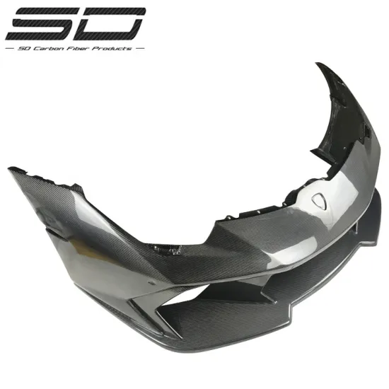 High Quality Dry Carbon Fiber Body Kit V Style Front Bumper Rear Spoiler for Lamborghini Huracan LP610