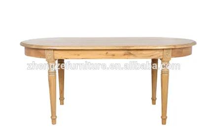 country style country solid wood Ellipse table
