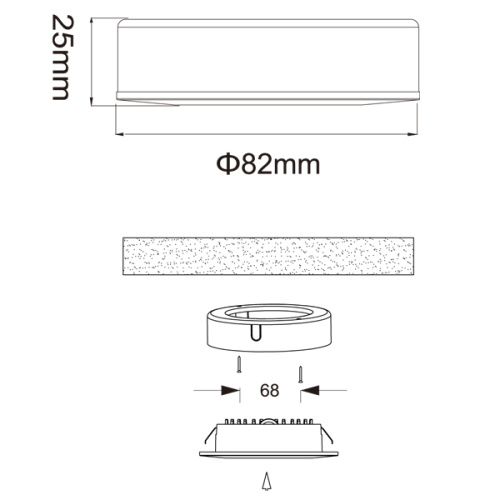 Dimmable Under Cabinet Lighting Recessed cabinet lights low voltage Factory