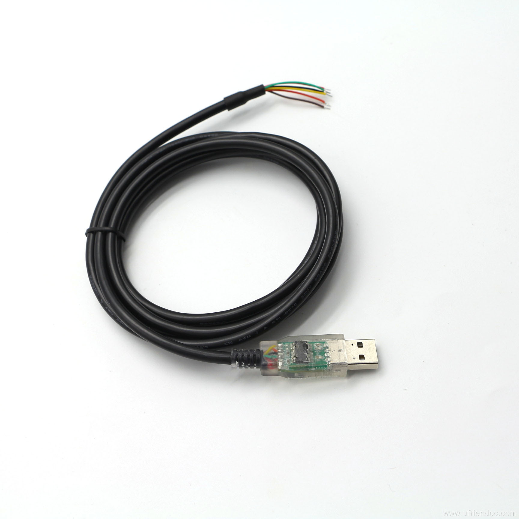 RS232 cable to open end stripped tinned cable