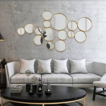 Moderne industrielle Metallwandspiegel in voller Länge - schwarzes Gold Großhandel