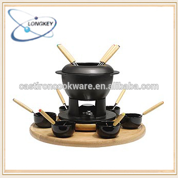 costomized enamel cast iron fondue