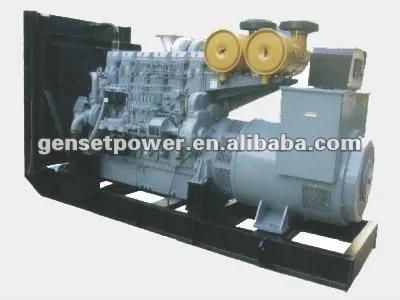 600kw to 1200kw Diesel Engine Open Type Mitsubishi Generator Set