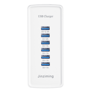 Multi 6-USB-Ports Reiseladegerät Desktop-Ladestation