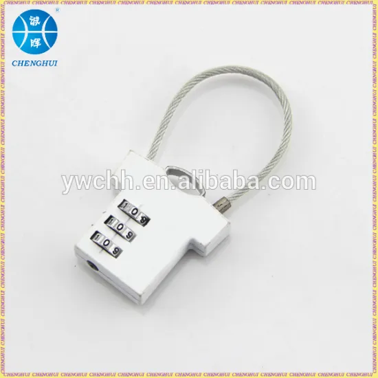 Cable combination lock with T shirt shape