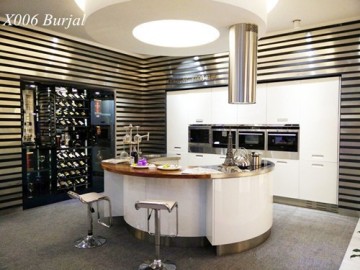 2015 New Model High End Modern 304 Stainless Steel Kitchen Cabinet