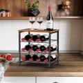 3-Layer Freestanding Wine Bottle Rack for 12 Bottles