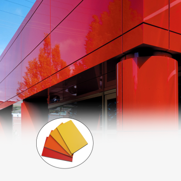 High-gloss PVDF coating Glossy Aluminum Composite Panel