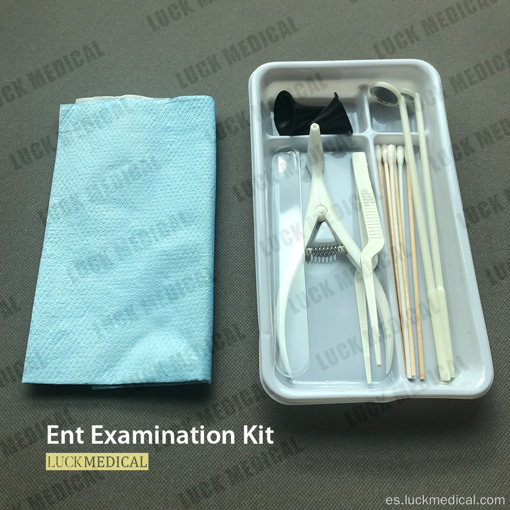 Kit de examen de plástico Uso único