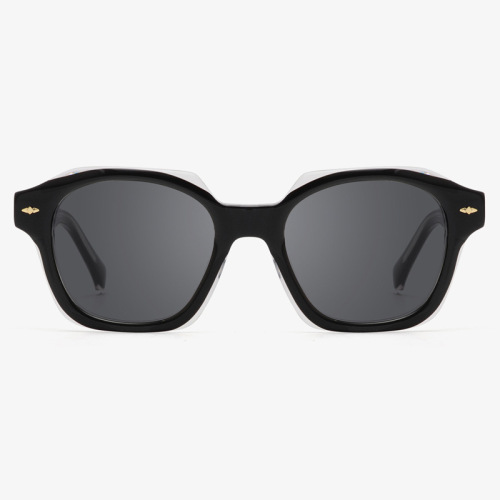 High Quality Acetate Sunglasses Black Round Acetate Sunglasses Manufactory