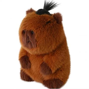 Cute silly hair capybara children's plush toy
