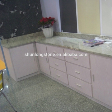 White granite countertop and cabinet,granite top