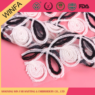 Best selling Shaoxing supplier Cheap Knit african embroidery lace fabric