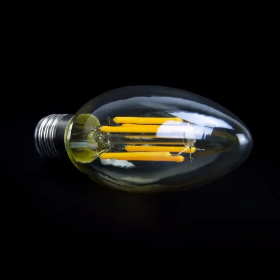 C35 led filament bulb,6W 360degree e26/b22/E27 amber led filament lamp