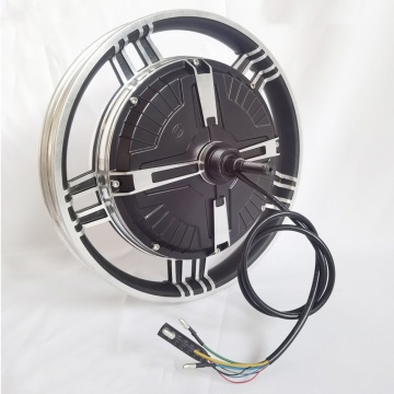 16 pulgadas medio disco sin engranaje 48V 350W DC Motor de aluminio Rueda trasera de vehículo eléctrico freno de vehículo eléctrico