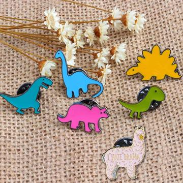 Personalized Cartoon Metal Cute Animal Dinosaur Badge Pin