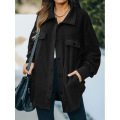 Women Casual Coat Long Sleeve Jacket with Pockets