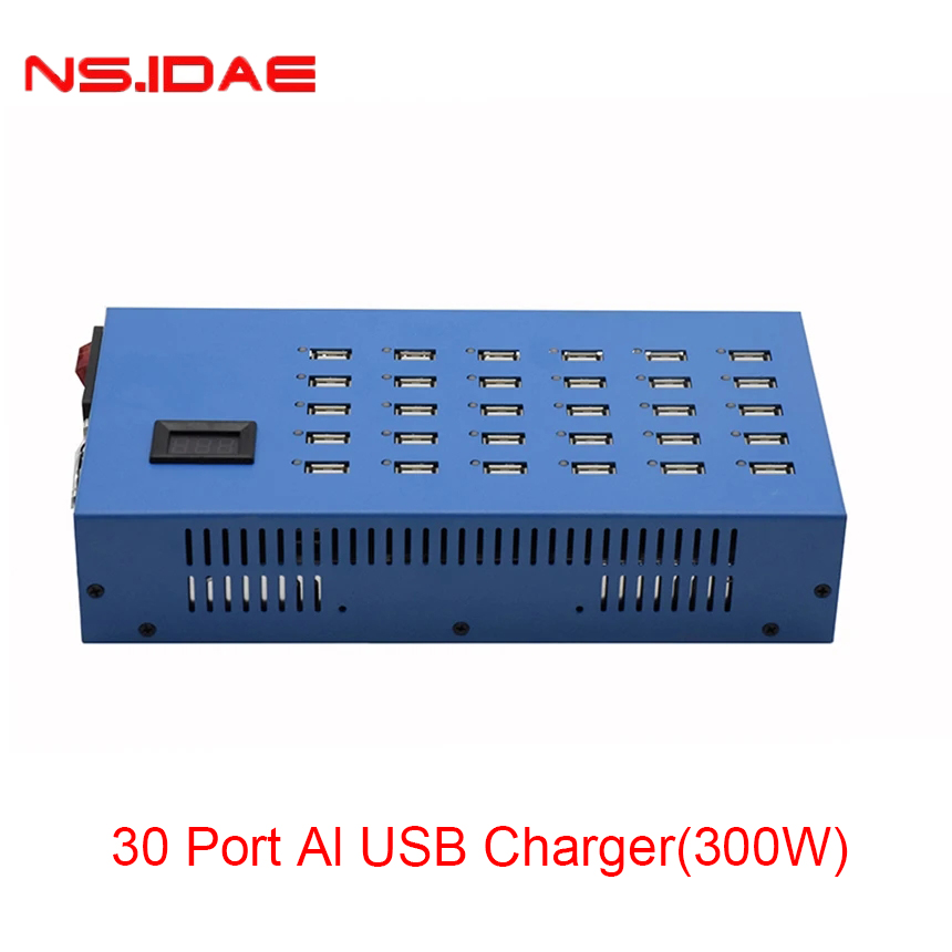 30 Ports Al USB Ladegerät Schnell aufgeladen 300W