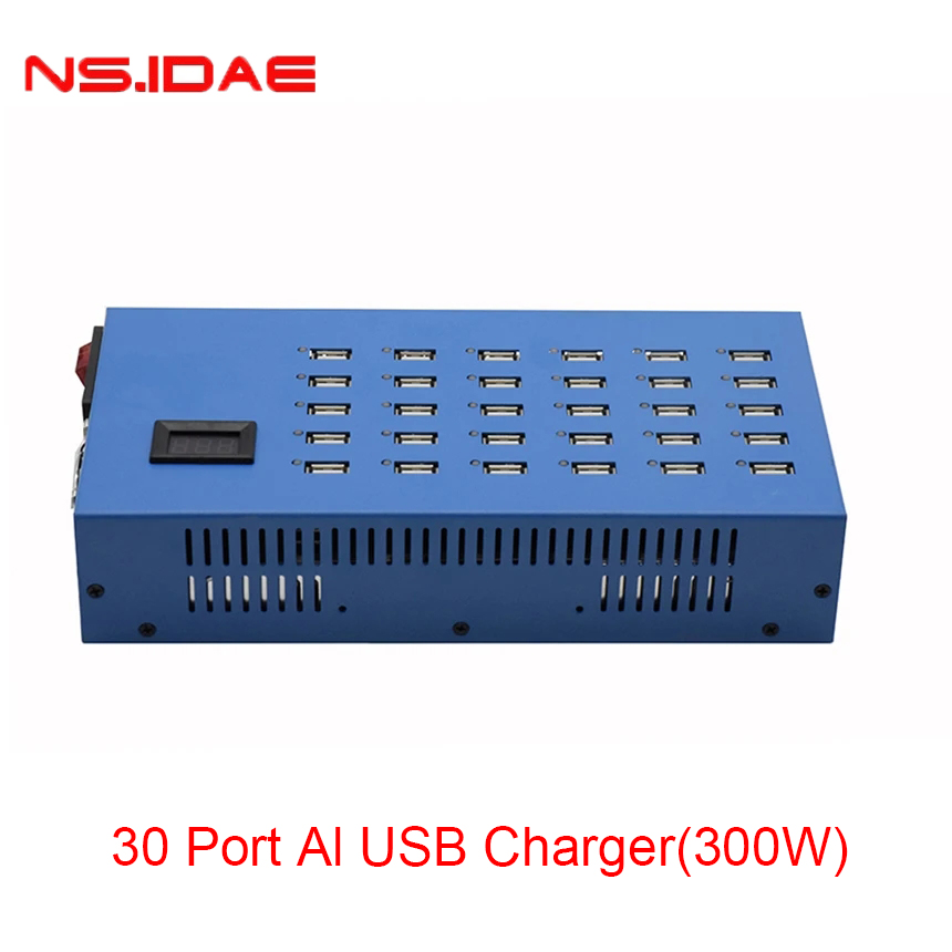 30 portas al USB carregador de carregamento rápido 300w