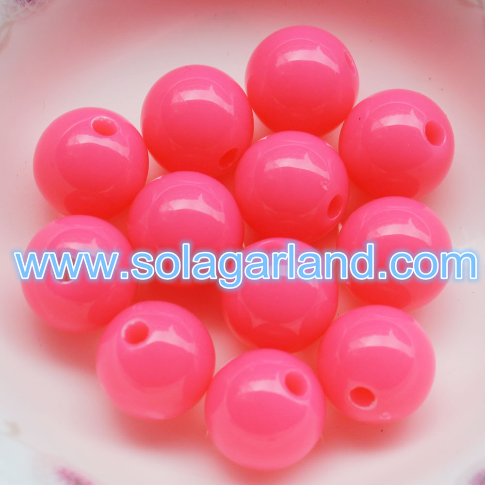 Plastic Round Beads