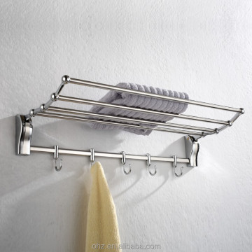 High Quality Bathroom Accessories: Folding Towel Rack Shelf for Home