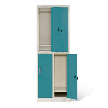 Two Tier Lockers 2-Tone Coloring 4 Doors