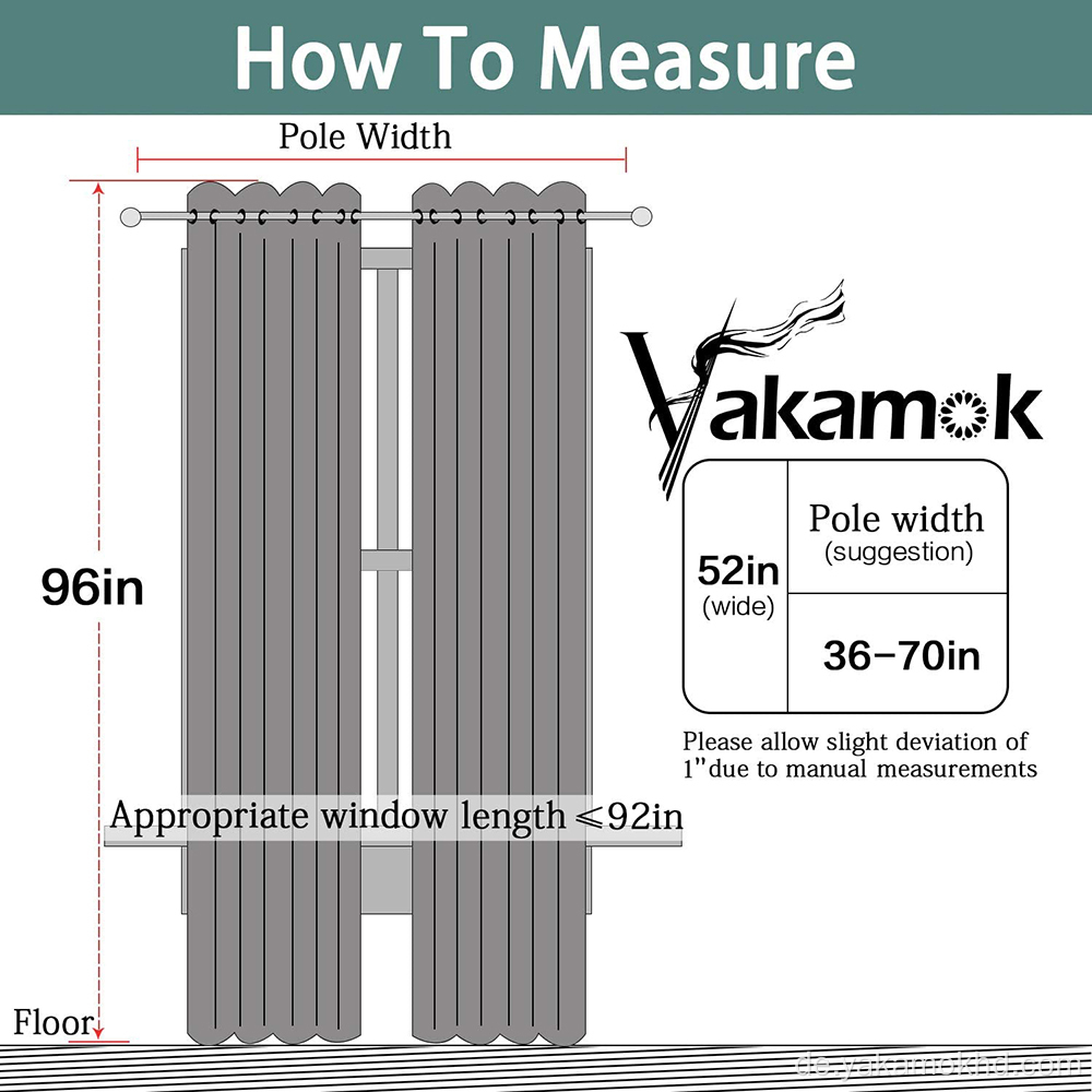 96 Zoll lange graue Verdunkelungsvorhänge