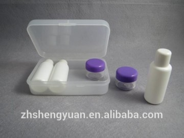 mini cosmetic travel set box bottle