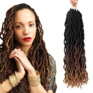 Wholesale Price Crochet Hair Extensions High Quality 18 Inch 100g Gypsy Locs Faux Curly Locs Twist Braids For Woman