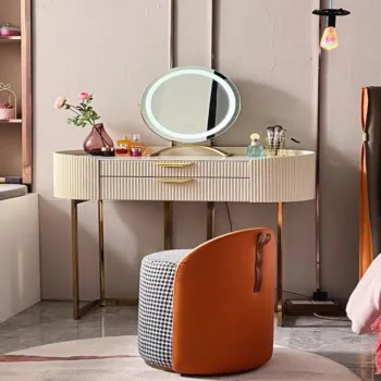 Wholesale Hot Sale Modern Glass Mirrored Hollywood Lighting Dressing Table