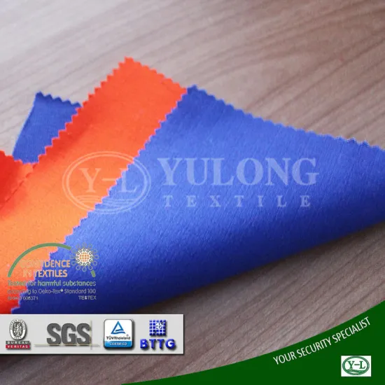 alibaba manufacture 100 percent cotton proban finished cotton nylon fabric en11611 for garment