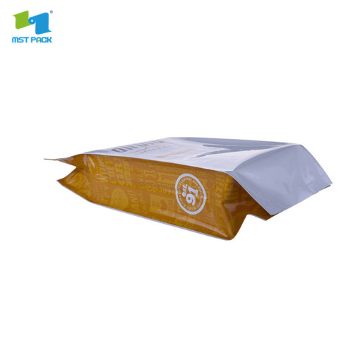 bolsa de cremallera fácil de despegar bolsas de comida de papel de aluminio con fuelle singapur