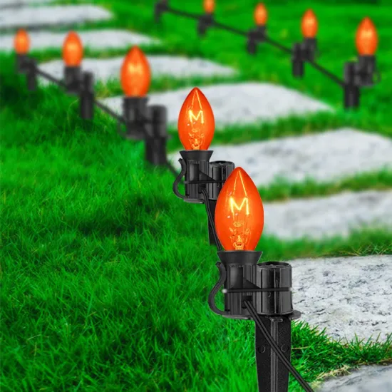 Tungsten Wire Wholesale: C7 Christmas Light Bulbs E12 Sockets for Kids Room, Wedding Party, and Outdoor Decor