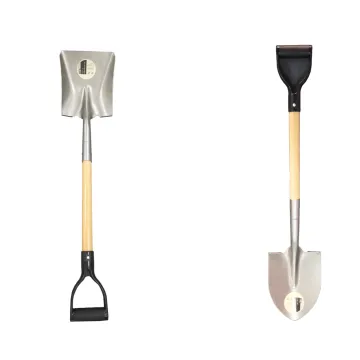Round Point Shovel with Wooden Handles for Hand Tools